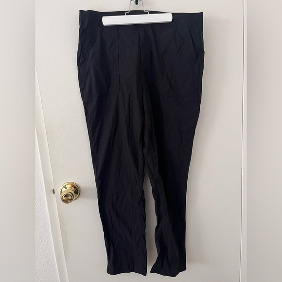 Women’s Hurley Tech Pants Black Zip Pockets Snow Ski Elastic Waist Snap Black 16 - Picture 1 of 13